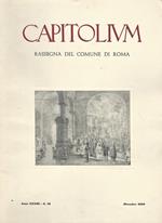 Capitolium N. 12. Rassegna del Comune di Roma