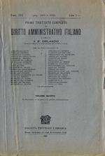 Primo Trattato Completo di Diritto Amministrativo Italiano