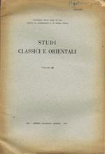 Studi Classici e Orientali (Volume III)