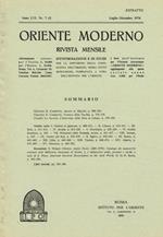 Oriente Moderno Anno Lvi N.7-12 Estratto. Rivista Mensile D'Informazione E Di Studi Per La Diffusione Della Conoscenza Dell'Oriente Sopra Tutto Musulmano