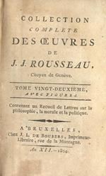Collection complete des oeuvres de J. J. Rousseau. Vol. XXII
