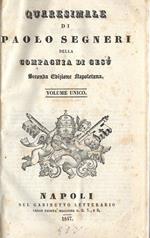 Quaresimale. Della Compagnia del Gesù Seconda Edizione Napoletana