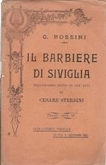 Il Barbiere Di Siviglia. Melodramma Buffo In Due Atti