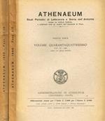 Athenaeum N.S. Volume Quarantaquattresimo. Studi Periodici Di Letteratura E Storia Dell'Antichità