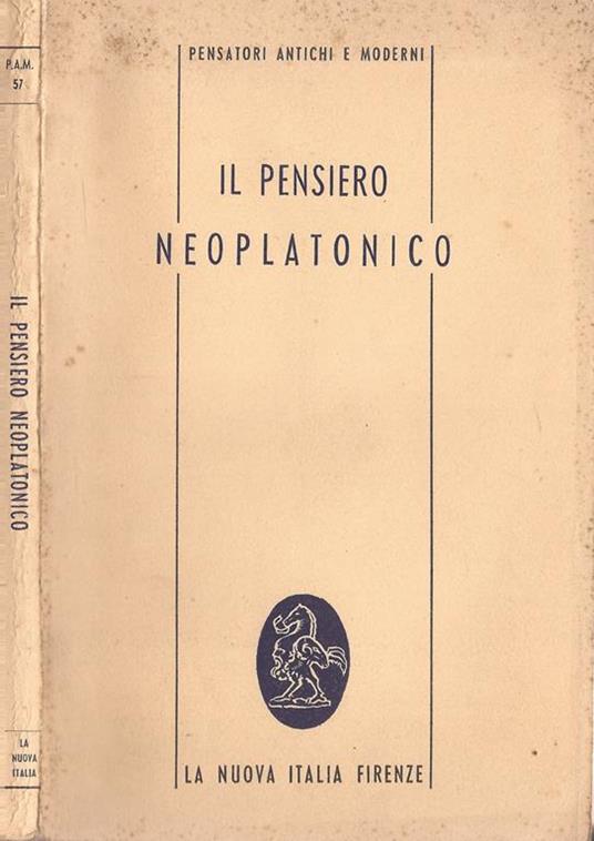 Il pensiero neoplatonico - copertina