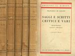 Saggi E Scritti Critici E Vari Vol.Ii Iii Iv Vi Vii. Ii-Iii-Iv-Saggi Critici. Vi-La Scuola Liberale. Vii-La Scuola Democratica