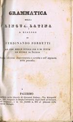 Gramatica della Lingua Latina a Dialogo