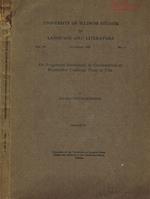 University Of Illinois Studies In Language And Literature Vol.Vi N.4. De Fragmenti Suetoniani De Grammaticis Et Rhetoribus Codicum Nexu Et Fide
