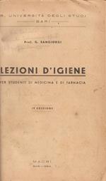 Lezioni d’igiene. per studenti di medicina e di farmaciA