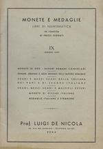 Monete e Medaglie. Libri di Numismatica in Vendita ai Prezzi Segnati - IX (Giugno 1950)