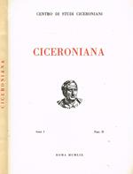 Ciceroniana. Rivista Di Studi Ciceroniani. Anno I Fasc.Ii