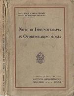 Note di Immunoterapia in Otorinolaringologia