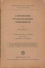 Lateinisches Etymologisches Worterbuch. Dritte neubearbeitete Auflage von J. B. Hofmann. Register. Lieferung 4 zusammengestellt von Dr. Elsbeth Berger