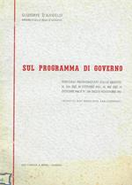 Sul programma di Governo. Discorsi pronunziati nelle sedute n.236 del 10 ottobre 1961, n.243 del 14 ottobre 1961 e n.256 dell'8 novembre 1961 (estratti)