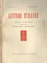 Lettere italiane anno XVIII-N° 4. Rivista trimestrale