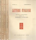 Lettere italiane anno XXII. Rivista trimestrale