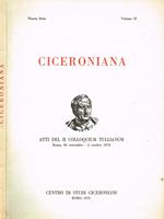 Ciceroniana. Rivista di studi ciceroniani, nuova serie vol.II. Atti del II Colloquium Tullianum Roma 30 settembre-2 ottobre 1974