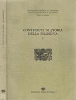 Contributi di storia della filosofia vol. I