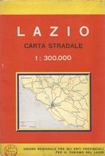 Lazio. carta stradale