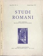 Studi romani Anno XLI nn. 1 - 2