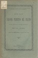 Due casi di sarcoma primitivo del fegato