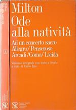 Ode alla natività, ad un concerto sacro, allegro, penseroso, Arcadi, Como, Licida