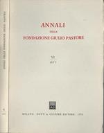 Annali della Fondazione Giulio Pastore. VI/1977