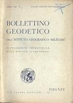 Bollettino geodetico dell' Istituto Geografico Militare Anno VIII n. 3