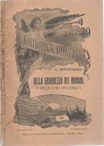 Della grandezza dei romani. e della loro decadenza di Carlo Secondat barone di Montesquieu