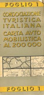 Carta automobilistica al 200.000. Foglio 1