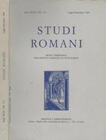 Studi romani. rivista trimestrale dell'Istituto Nazionale di studi romani