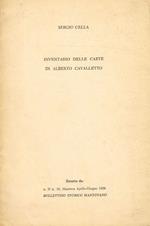 Inventario delle carte di Alberto Cavalletto. Estratto da a.II n.10, Mantova aprile-giugno 1958 Bollettino Storico Mantovano