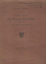 Brevi note sulla vita e sull'opera scientifica del professore emerito Comm. Nicolò Manfredi