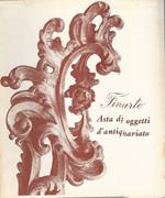 Asta di oggetti d'antiquariato. 27-28-29 marzo 1969