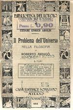 Il Problema dell'Universo nella filosofia di Roberto Ardigò