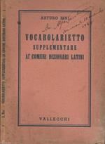 Vocabolarietto supplementare ai comuni dizionari latini