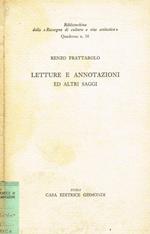 Letture e annotazioni ed altri saggi