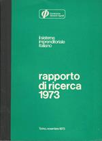 Il sistema imprenditoriale italiano. Rapporto di ricerca 1973