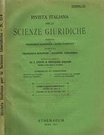 Rivista italiana per le scienze giuridiche. Dispensa 174 vol.LIX fasc.II. Pubblicazione bimestrale