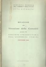 Relazione sulla situazione della Comunità presentata alla Sessione Straordinaria dell'Assemblea Comune. (novembre 1954)