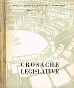 Cronache legislative. Anno VI n.1 2 3 4 5 6 7/8 9 III legislatura