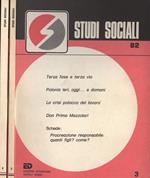 Studi sociali Anno 1982 n. 3, 4