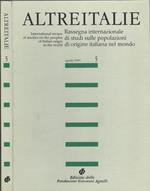 Altreitalie Anno III- N° 5. Rassegna intenzionale di studi sulle popolazioni di origine italiana nel mondo