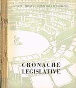 Cronache legislative. Anno VI n.1 2 3 4 5 6 7/8 9 10/12 III legislatura