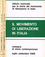 Il movimento di liberazione in Italia anno XX n.92, 93. Rassegna di storia contemporanea