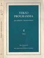 Terzo programma Anno 1963-N° 4. Quaderni trimestrali