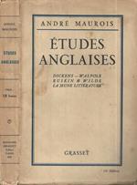 Études Anglais. Dickens, Walpole, Ruskin & Wilde La jeune Litterature