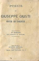 Poesie di Giuseppe Giusti. edite e inedite