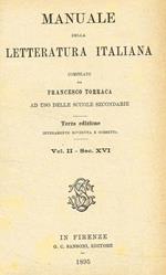 Manuale della letteratura italiana vol.II sec.XVI