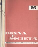 Donna e società Anno 1983 n. 66 - 67 - 68. Rivista trimestrale di ricerca e di documentazione